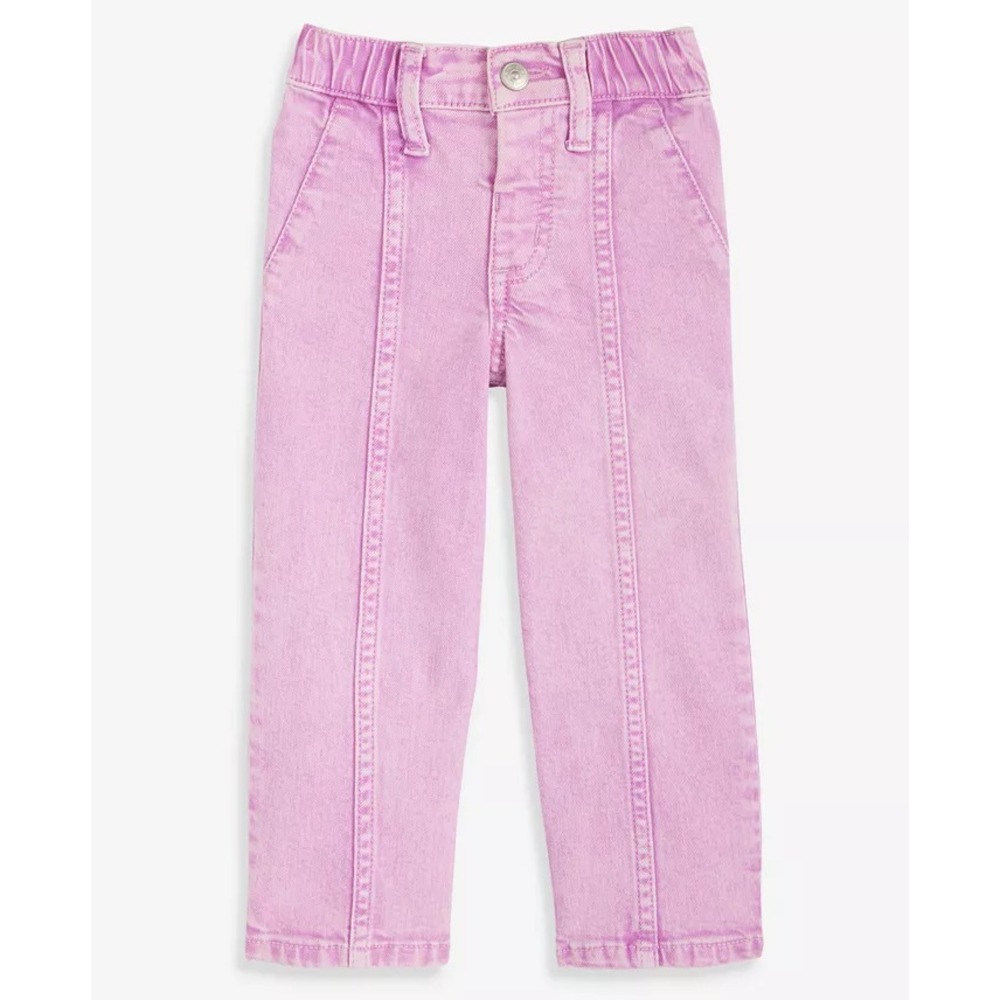 Epic Threads Girls Toddler Size 3T Maddie Utility Cropped Jeans in Purple 2475